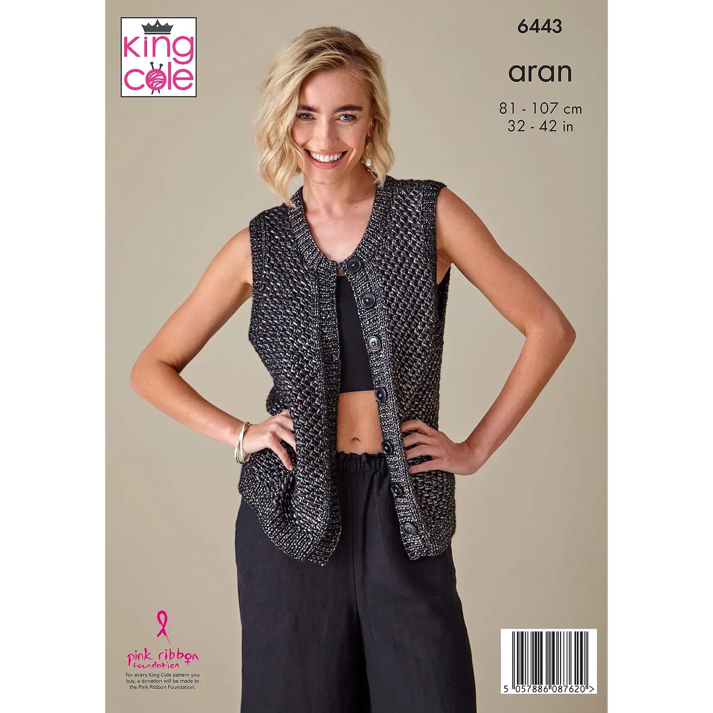 Waistcoat and Top knitted in Firefly Aran