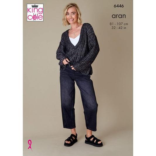 Sweater and Cardigan knitted in Firefly Aran