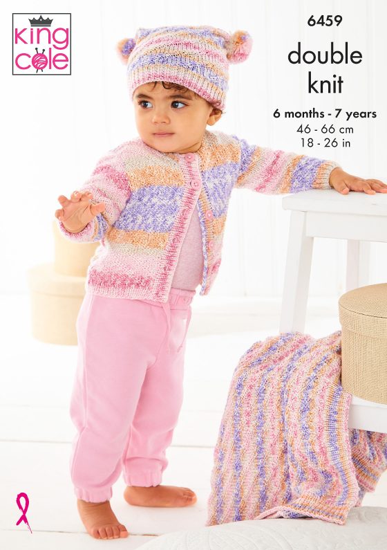 Jacket, Hat and Blanket knitted in Fjord Baby DK