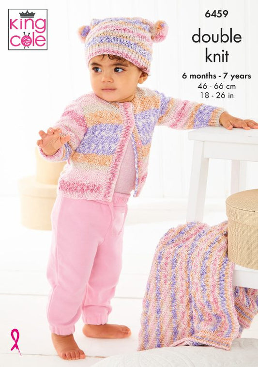 Jacket, Hat and Blanket knitted in Fjord Baby DK