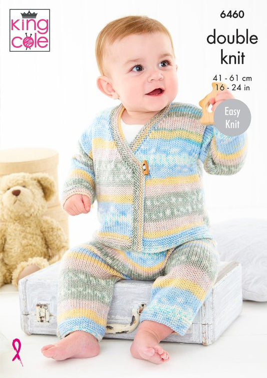Cardigan and Trousers knitted in Fjord Baby DK