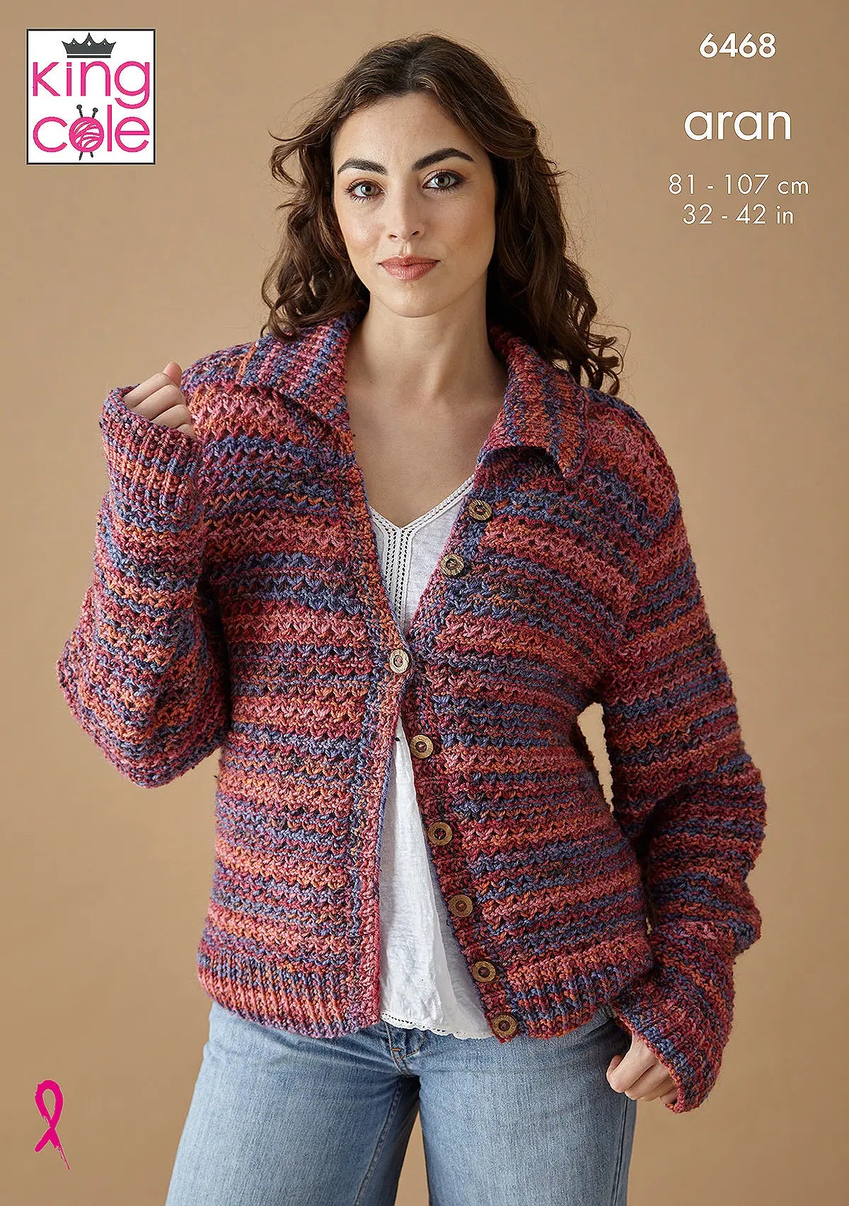 Cardigan and Waistcoat knitted in Homespun Prism Aran