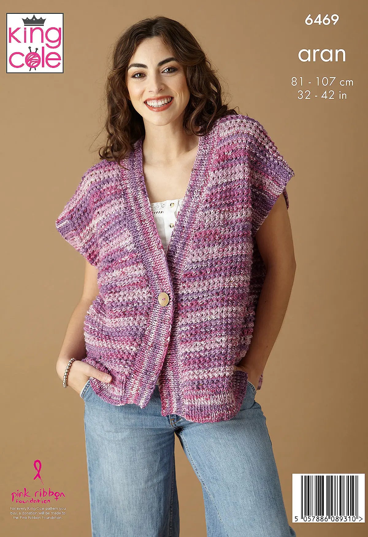 Cardigan and Waistcoat knitted in Homespun Prism Aran
