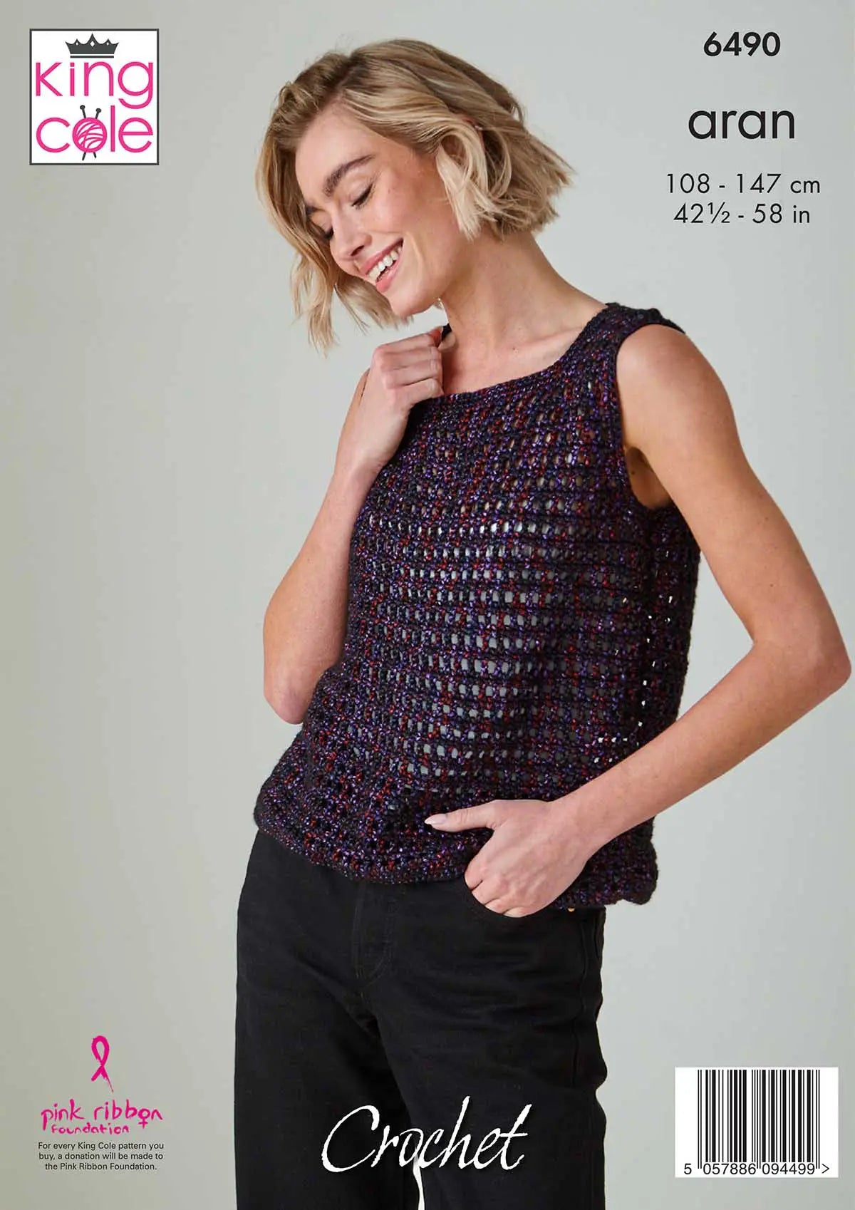 Long Sleeve Top and Vest crocheted in Firefly Aran
