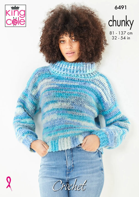 Cardigan and Jumper crocheted in Flair Chunky