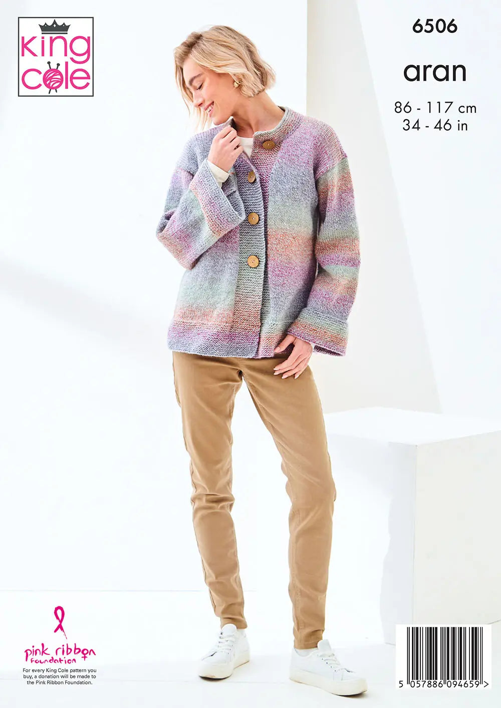 Jacket and Sweater knitted in Crescendo Aran