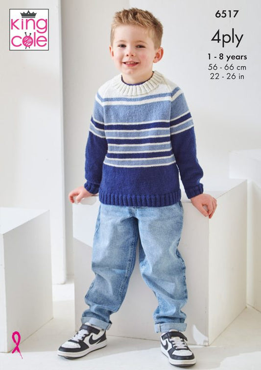 Sweater and Cardigan knitted in Cherished 4Ply