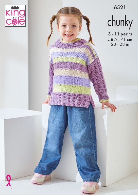 Sweater and Slipover knitted in Big Value Baby Chunky