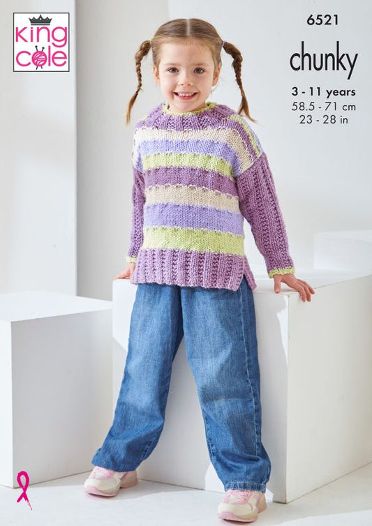 Sweater and Slipover knitted in Big Value Baby Chunky