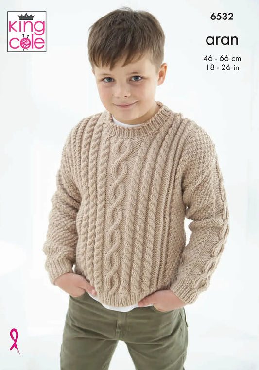 Sweater and Cardigan knitted in Comfort Aran