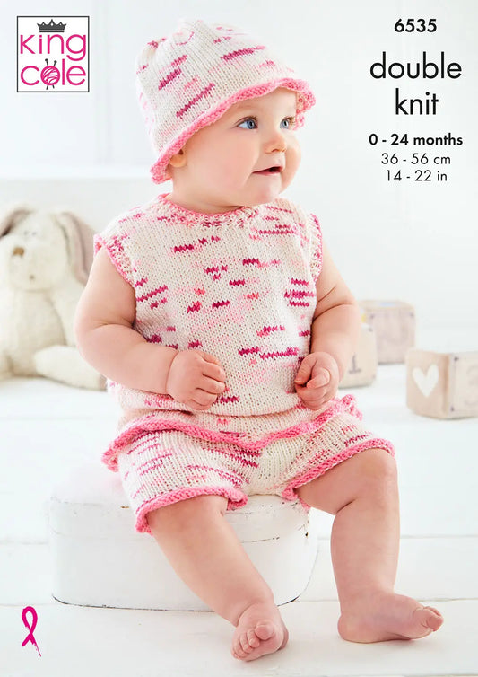 Baby Set knitted in Dot Dot Dash DK