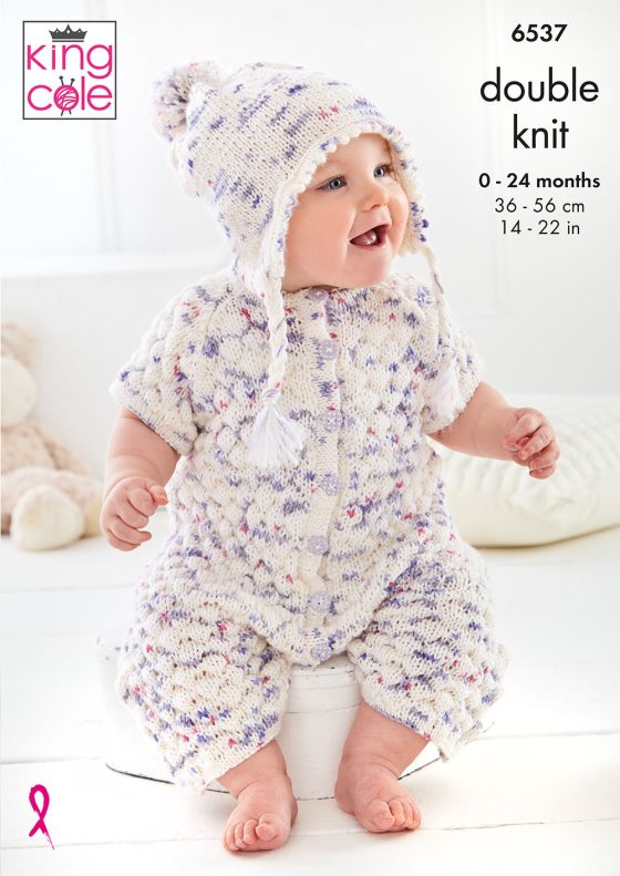 Baby Set knitted in Dot Dot Dash DK