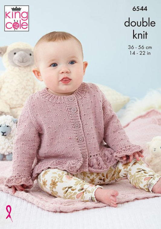 Cardigans, Blanket and Hat knitted in Little Lamb DK