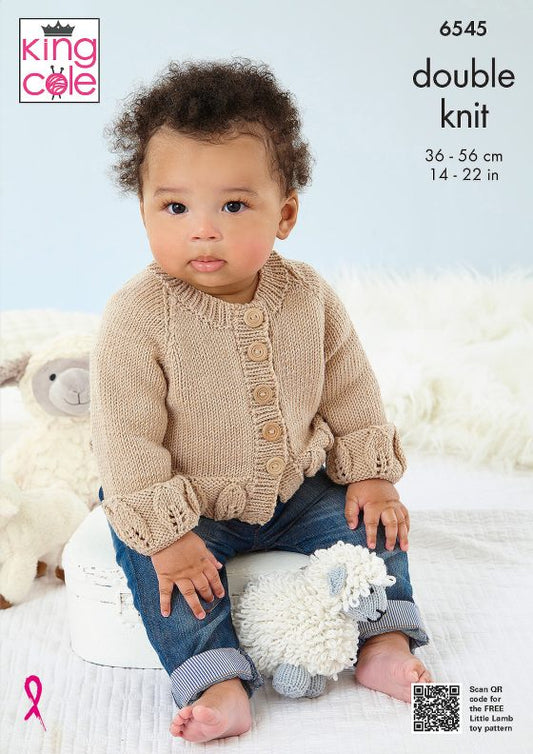 Cardigan, Sweater, Hat and Blanket knitted in Little Lamb DK