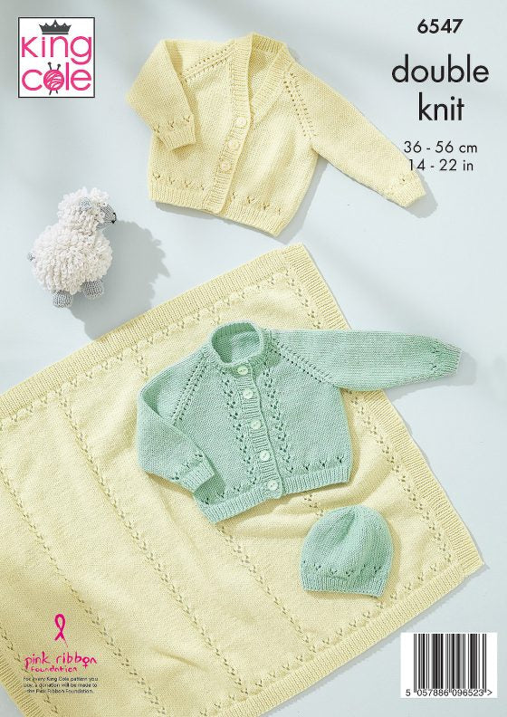 Cardigans, Blanket and Hat knitted in Little Lamb DK