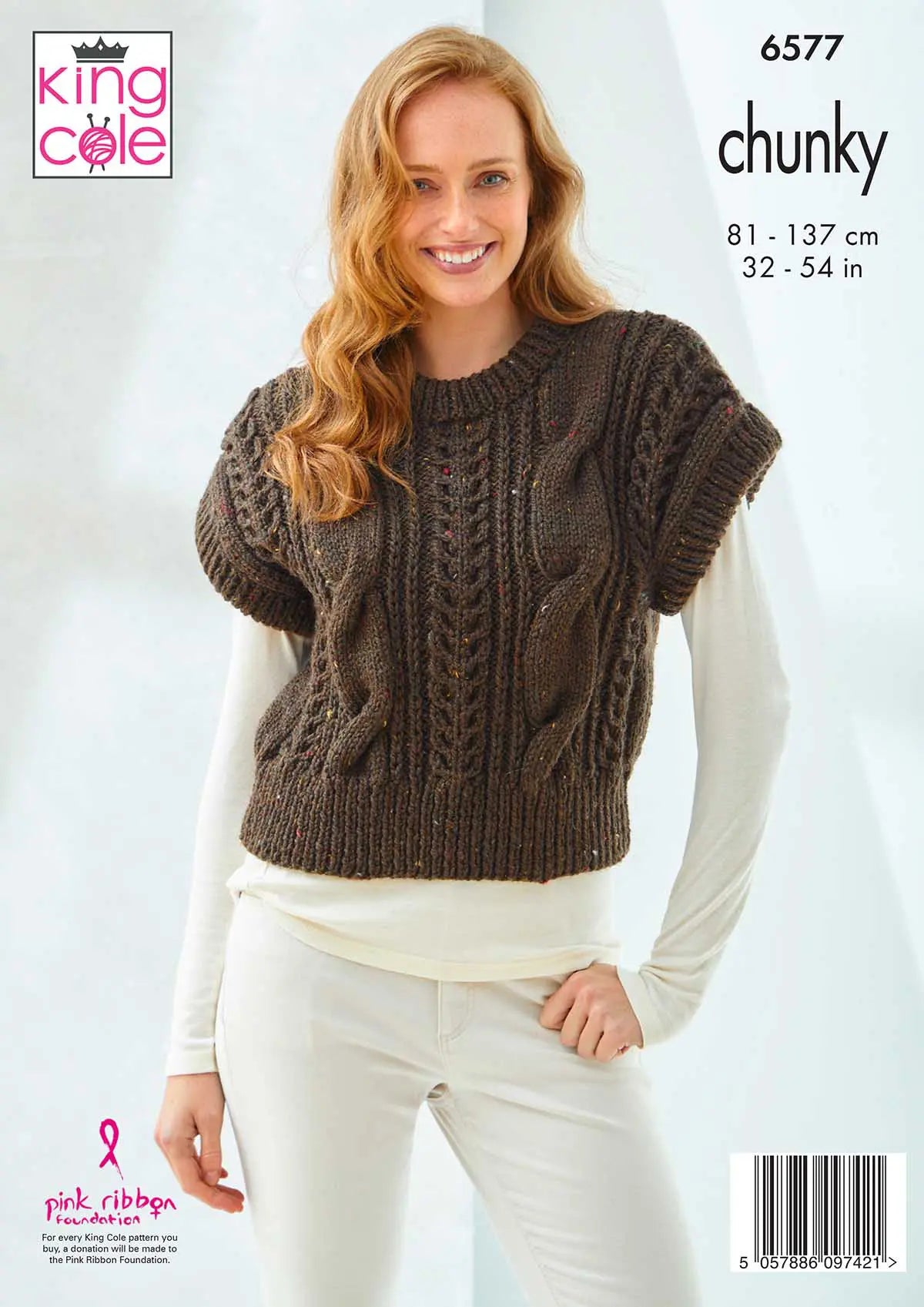 Sweater and Slipover knitted in Chunky Tweed