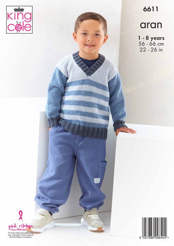 Sweaters knitted in Cherished Aran