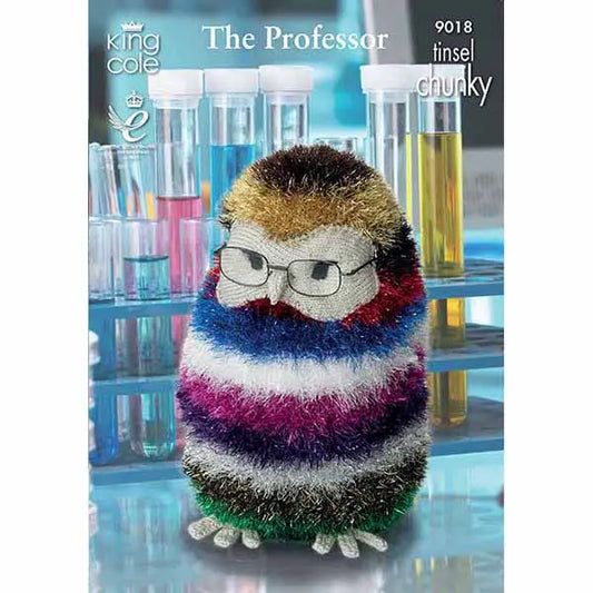 The Professor Owl and Mr Prickles the Giant Hedgehog Knitted in Tinsel Chunky & Dollymix DK