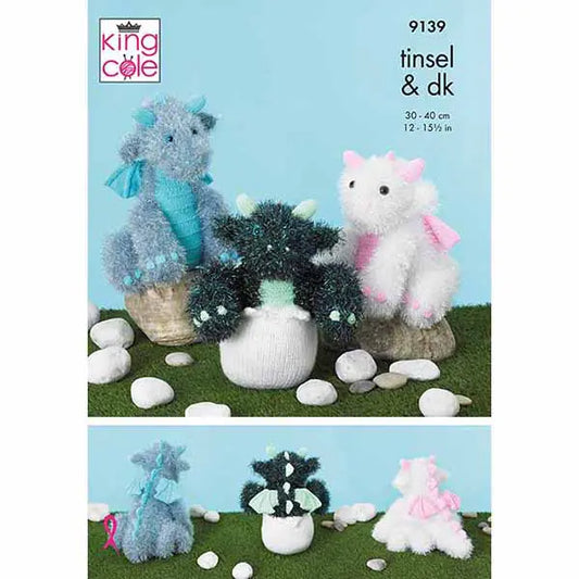 Baby Dragons Knitted in Tinsel Chunky