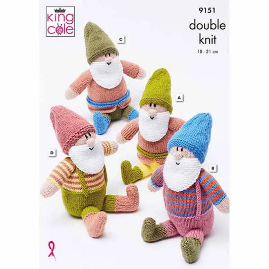 Gnomes Knitted in Big Value DK 50g