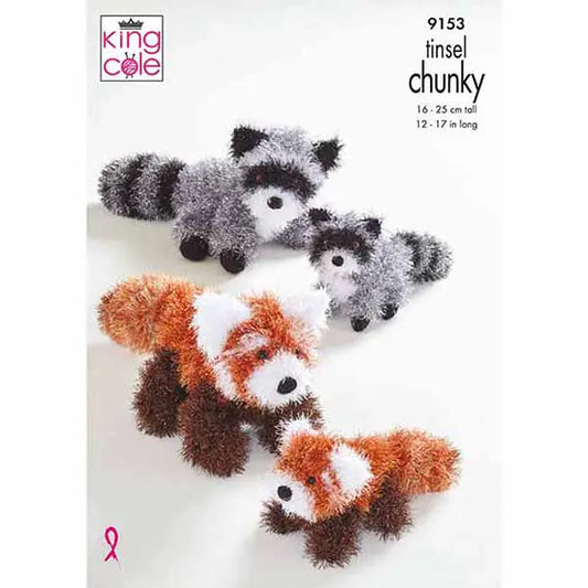 Red Panda & Racoon: Knitted in Tinsel Chunky