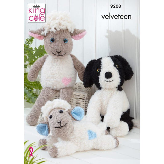 Sheep and Dogs knitted in Velveteen and Big Value Chunky