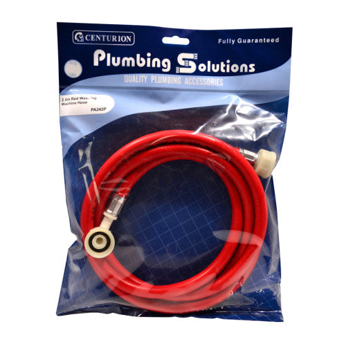 Washing Machine Hose Red 2.5m