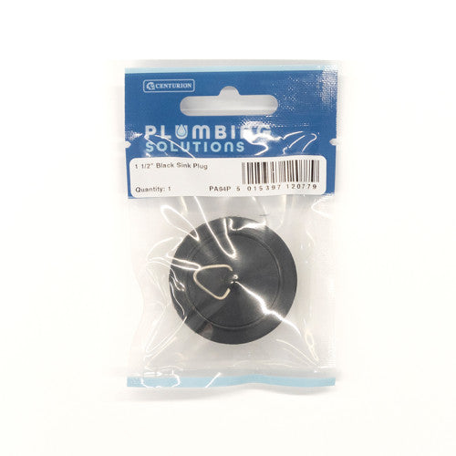 Sink & Bath Plug - 1 1/2" - Black