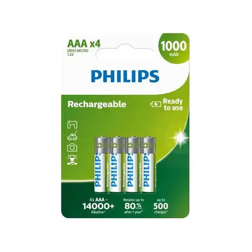 Philips Rechargeable Ready-To-Use Battery AAA (4 in pack)