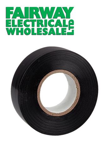 20 Metre 19mm PVC Tape BLACK