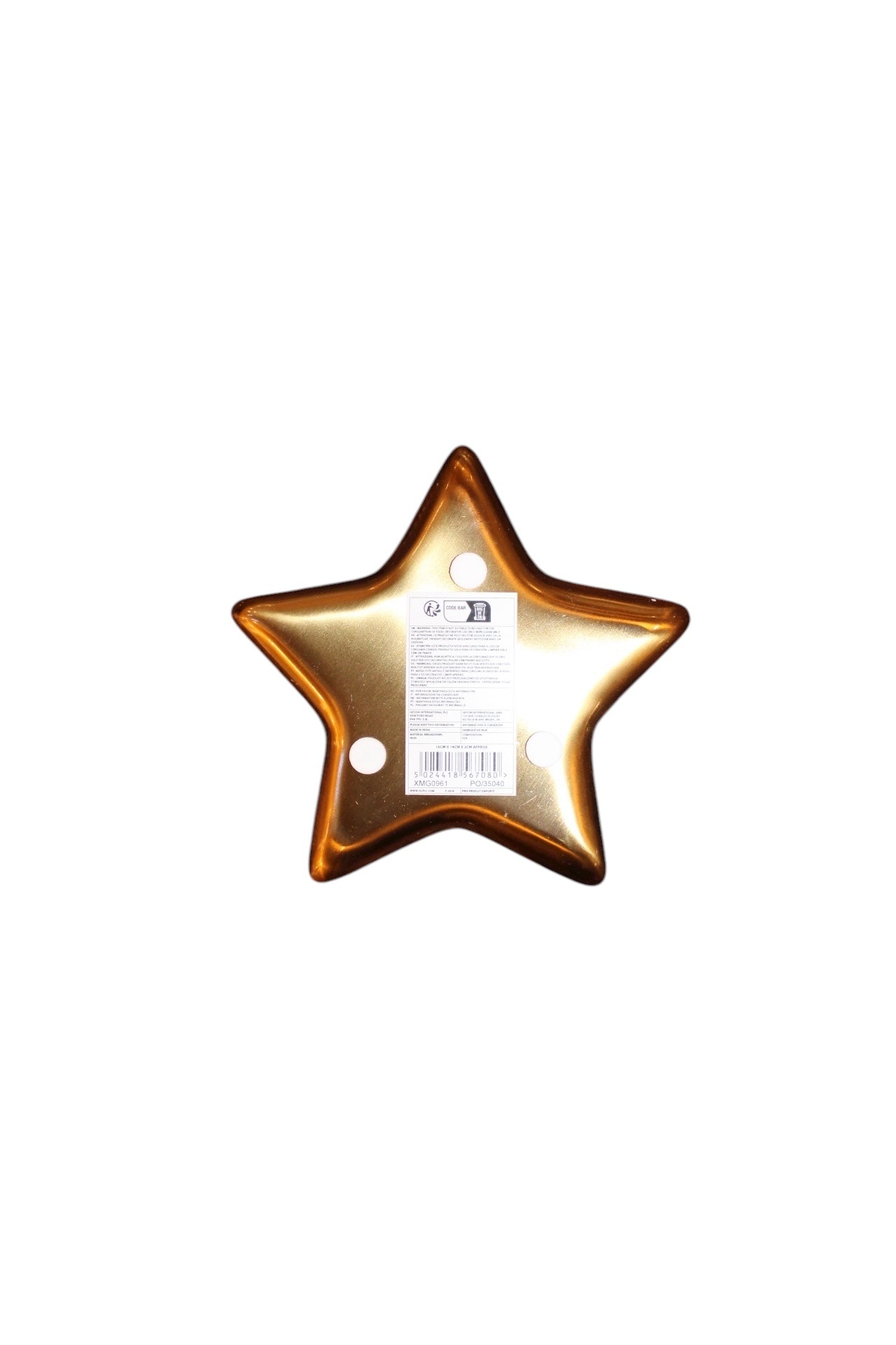 Cream & Gold Star Tray