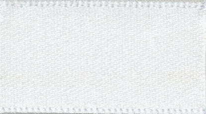 Ribbon: Double Faced Satin: 5mm: White Price Per Metre