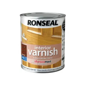 Interior Varnish Quick Dry Satin Dark Oak 250ml