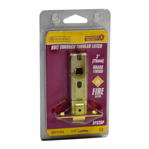 75mm EB Bolt Through Tubular Latch CE Fire Rated