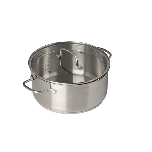 Pyrex Stainless Steel Stewpot with Lid 24cm