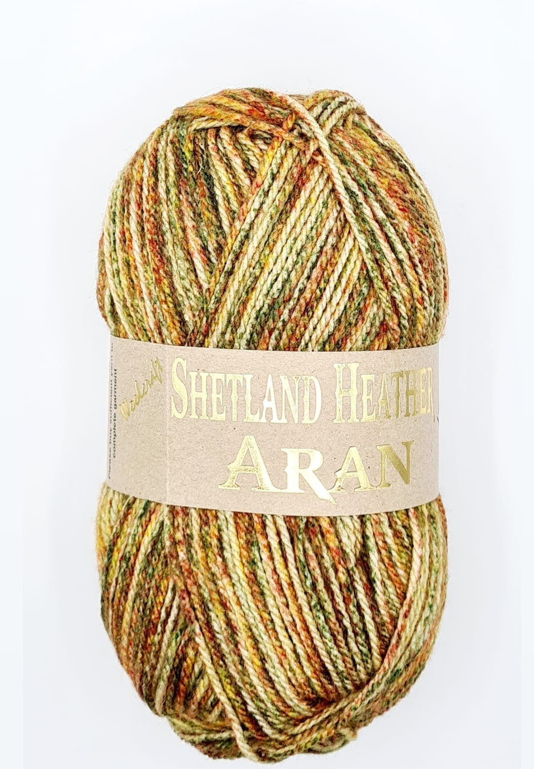 Knitting Yarn: Shetland Heather Aran: Gooseberry: 100g