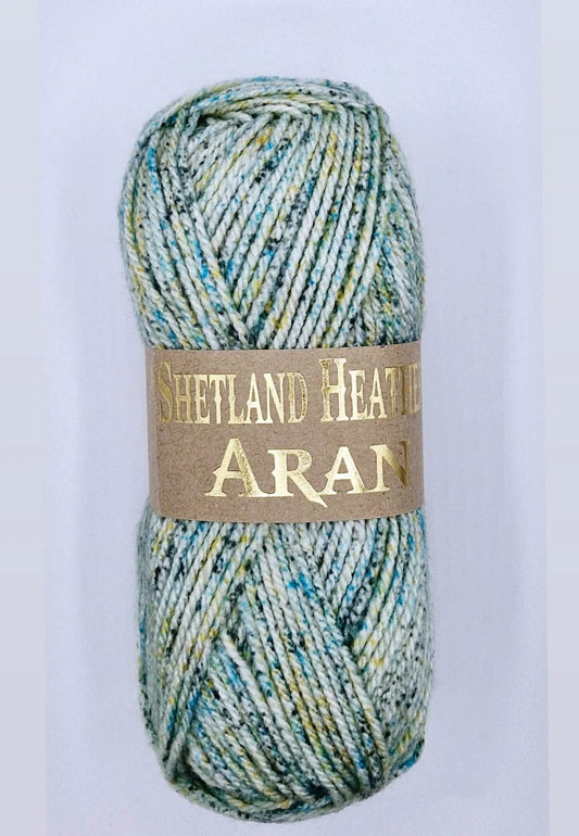Knitting Yarn: Shetland Heather Aran: Crocus: 100g