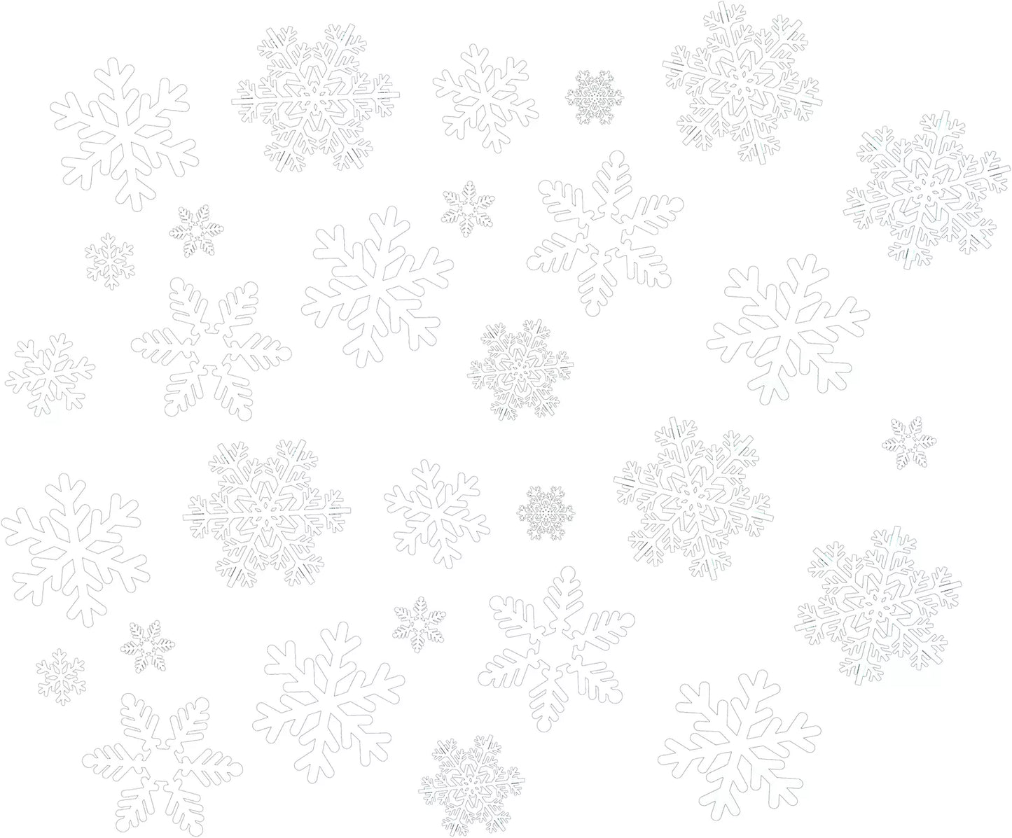 XMAS HAUS Christmas Snowflakes Sticker Set 144