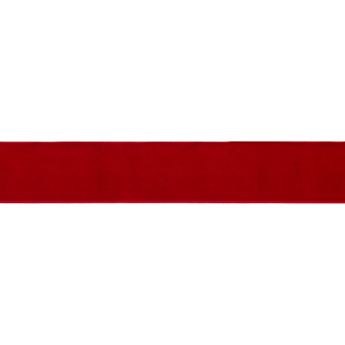 Ribbon: Velvet: 25mm: Red - Price per Metre