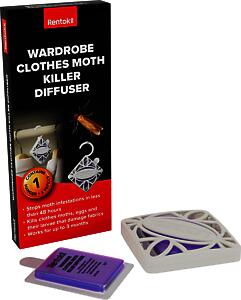 Wardrobe Clothes Moth Killer Diffuser + 2 Refills