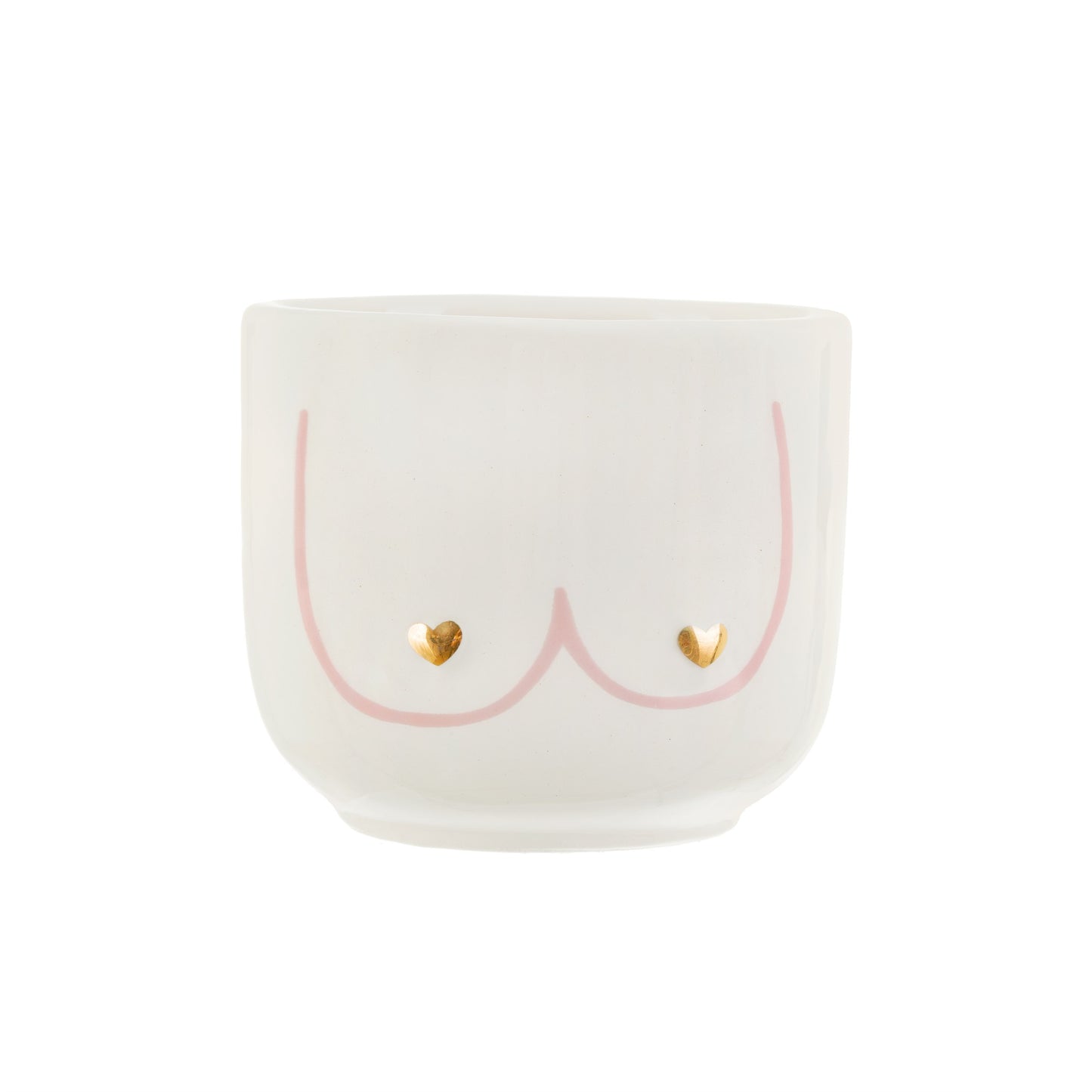 Mini Girl Power Boobies White Planter