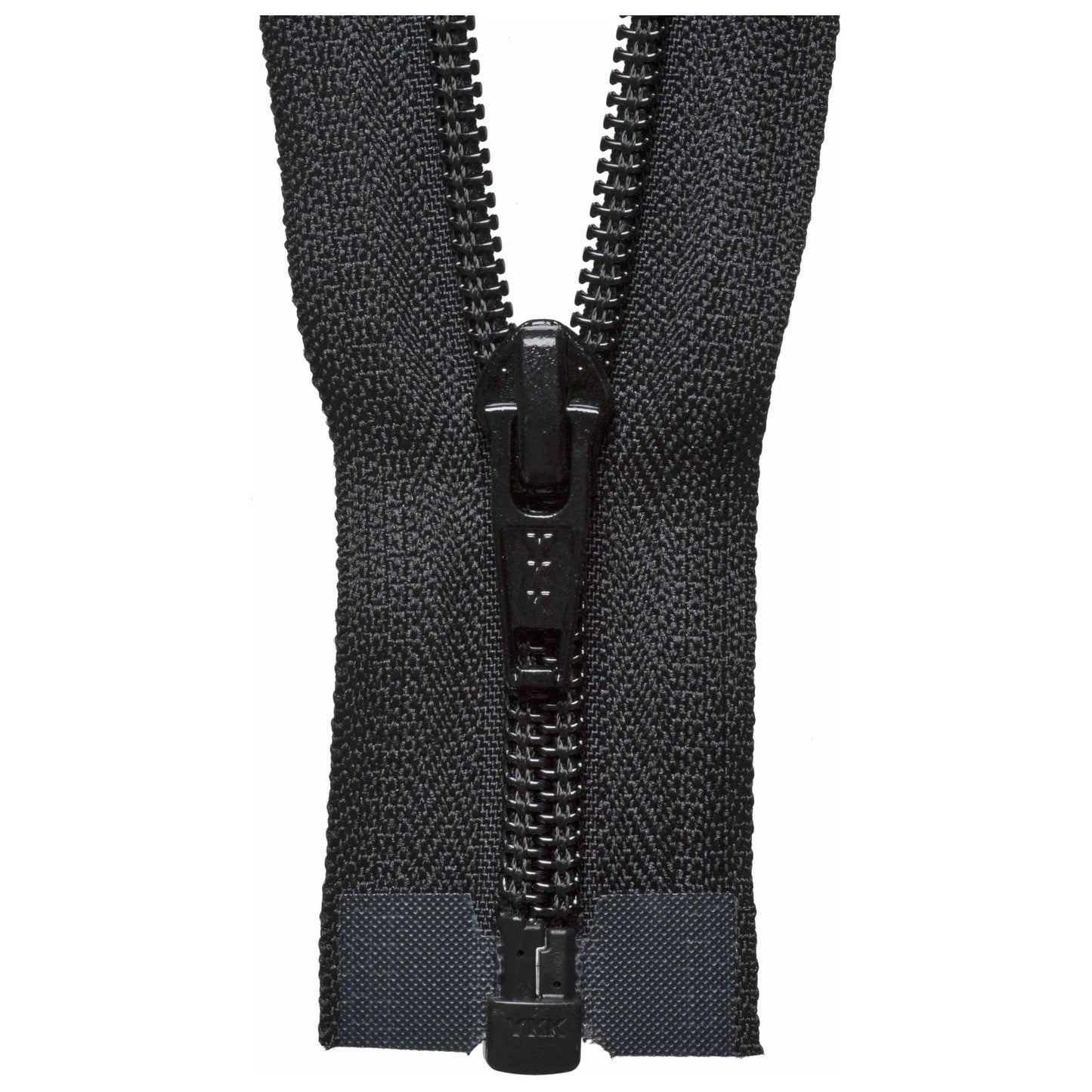Nylon Open End Zip: 25cm: Black