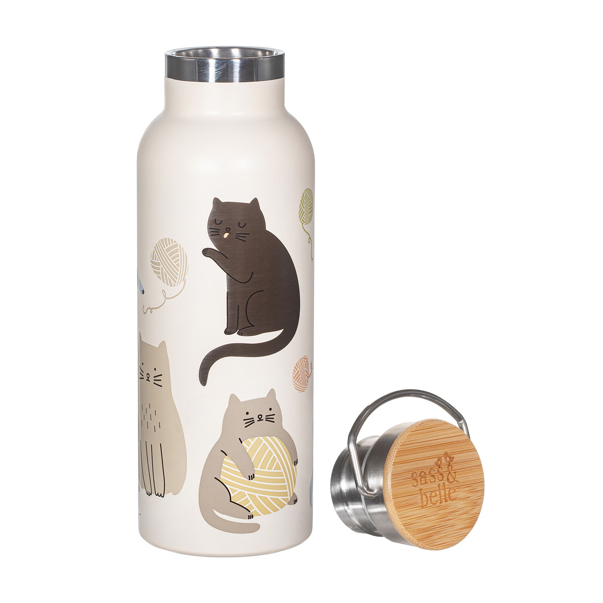 Cats Metal Water Bottle