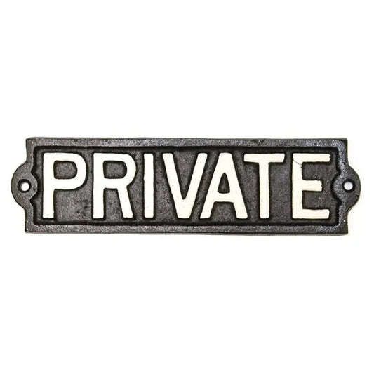 Wall Plaque - Private