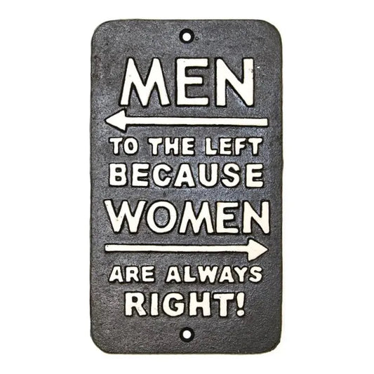 Wall Plaque - Men Left Women Right