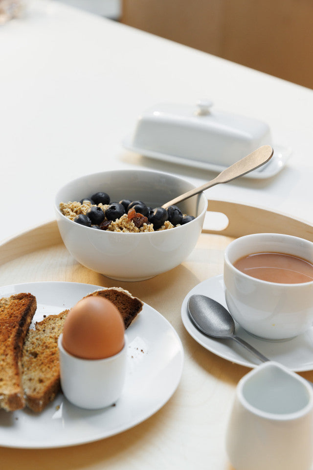 Mikasa Chalk 4pc Porcelain Egg Cup Set, 5cm, White