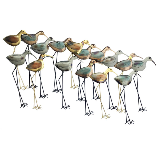 Large Group of Wading Birds Wall Art