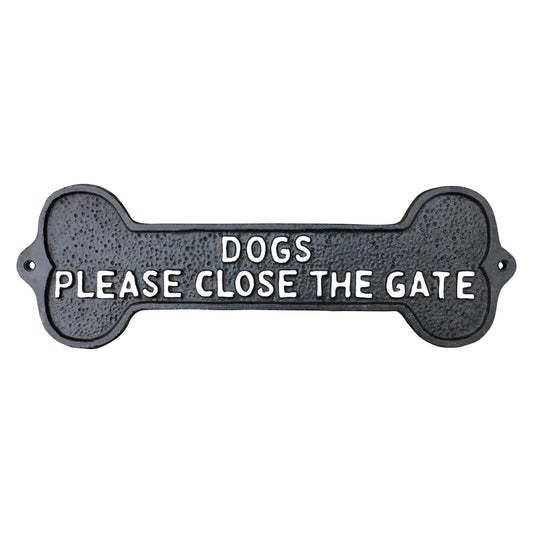 Wall Plaque - Dogs Please Close The Gate