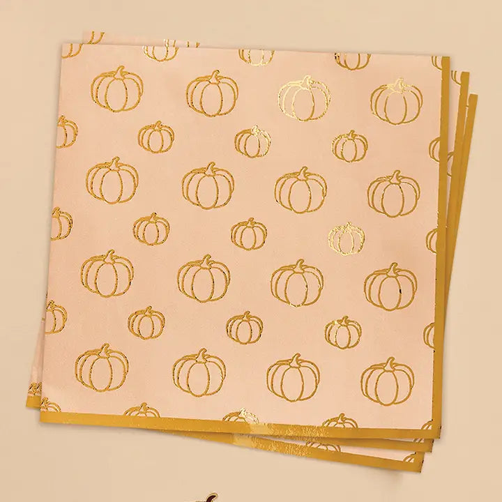 Pumpkin Paper Napkins - Pack of 16