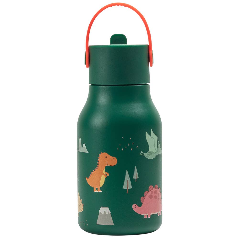 Little Lund Kids Water Bottle with Flip Straw 400ml / 13.5oz: Space